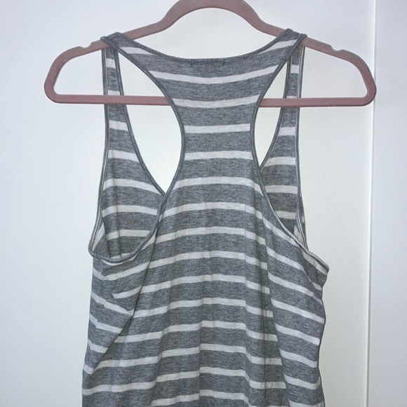 GAP medium women’s romper - cotton gray/ White nautical Striped Jumpsuit - Picture 8 of 16